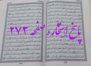 پاسخ استخاره ص 273 قران