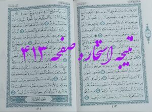 پاسخ استخاره ص 413 قران