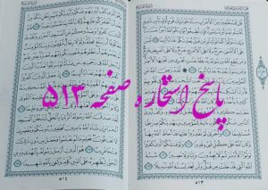 پاسخ استخاره ص 513 قران