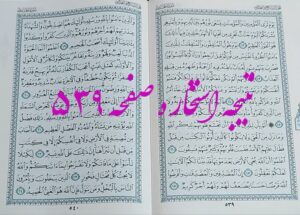 پاسخ استخاره ص 539 قران